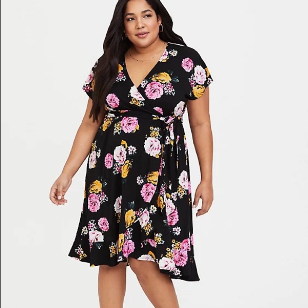 Torrid faux wrap dress